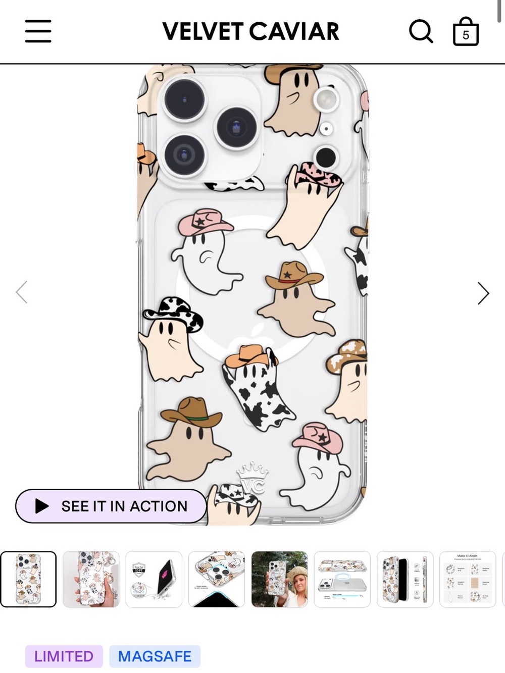 iPhone 15 Pro Max Case VELVET CAVIAR Cowboy Ghost